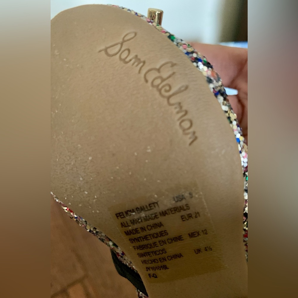 Glitter Sam Edelman Felicia Ballet Flats - Picture 8 of 17